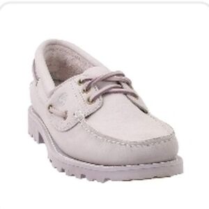 Timberland Noreen Lite Handsewn Boat Shoe Light Purple Nubuck SZ 11